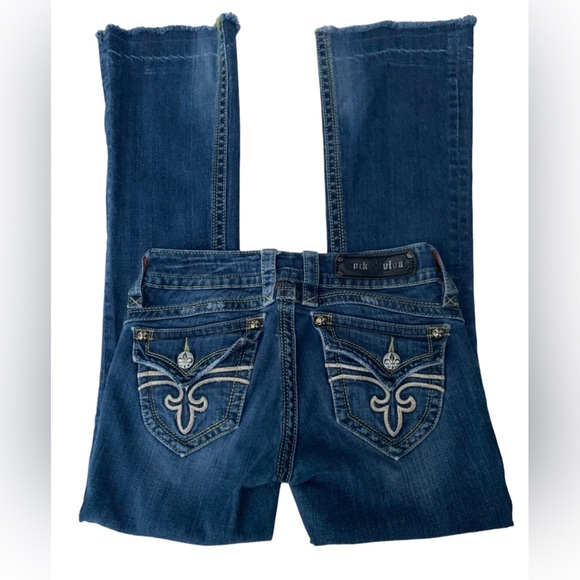 Rock Revival Gwen Boot Cut Denim Jean Sz27 Excellent Condition - Picture 6 of 14